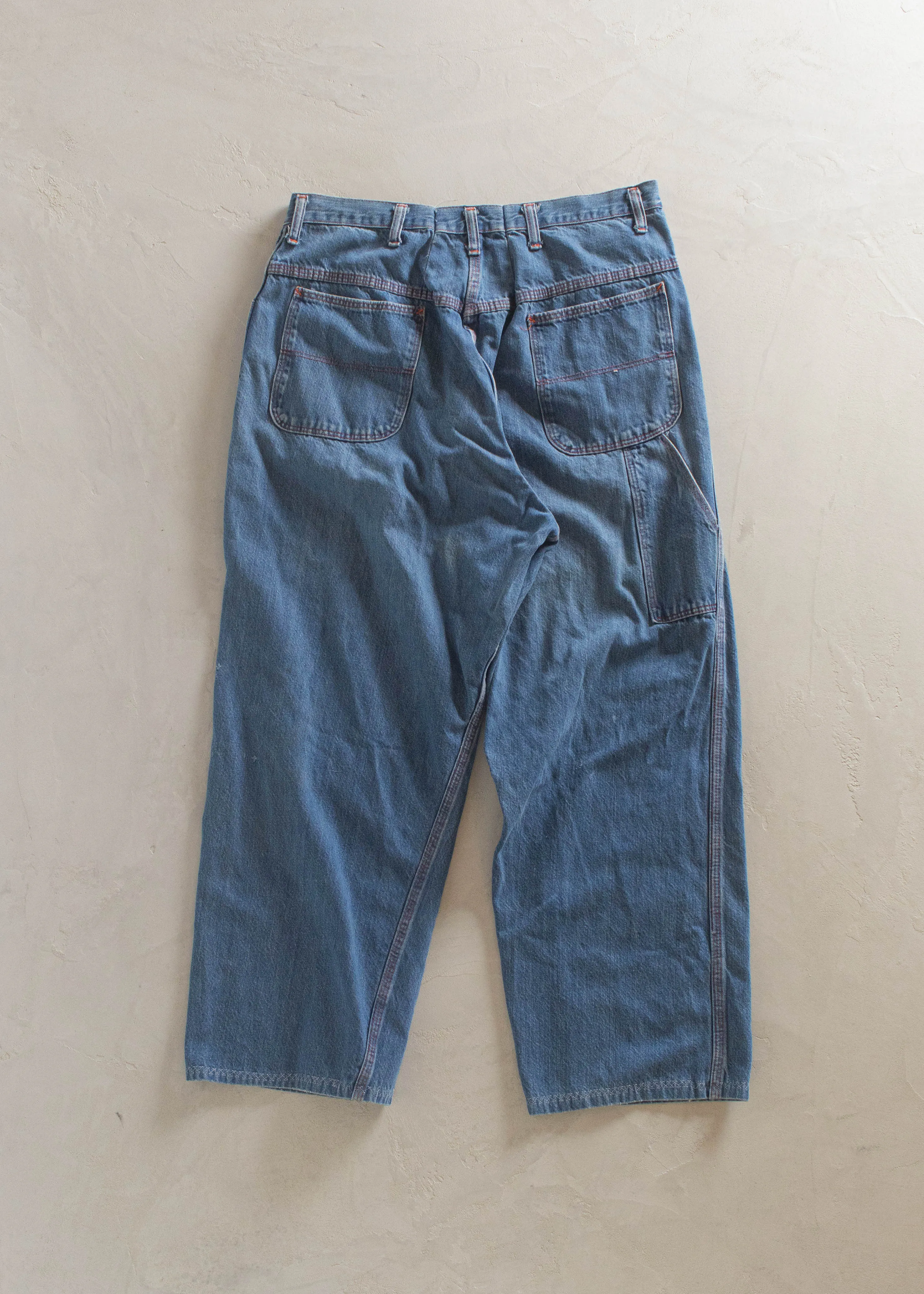 1970s Big Mac Denim Carpenter Pants Size Women's 33 Men's 36