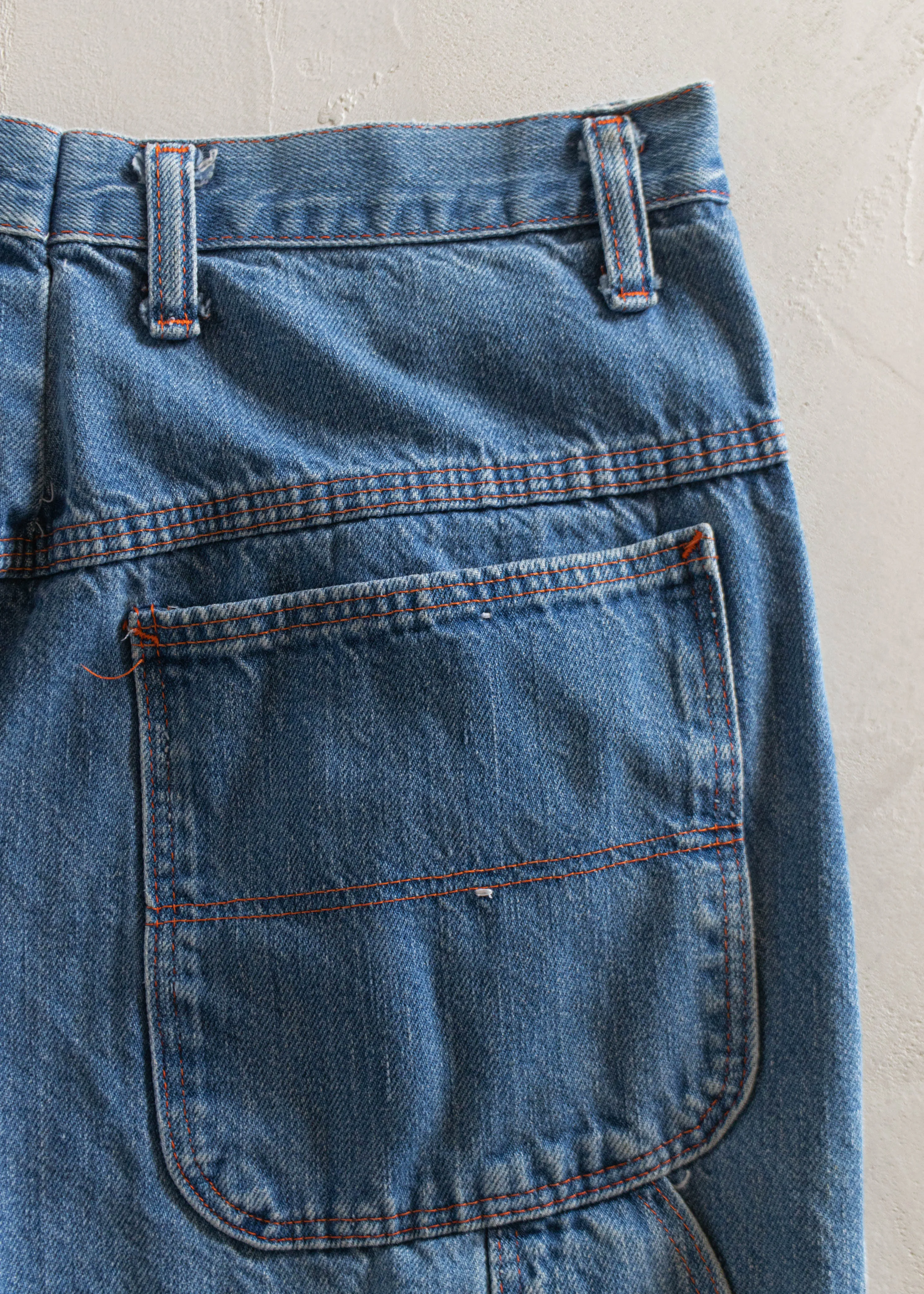 1970s Big Mac Denim Carpenter Pants Size Women's 33 Men's 36