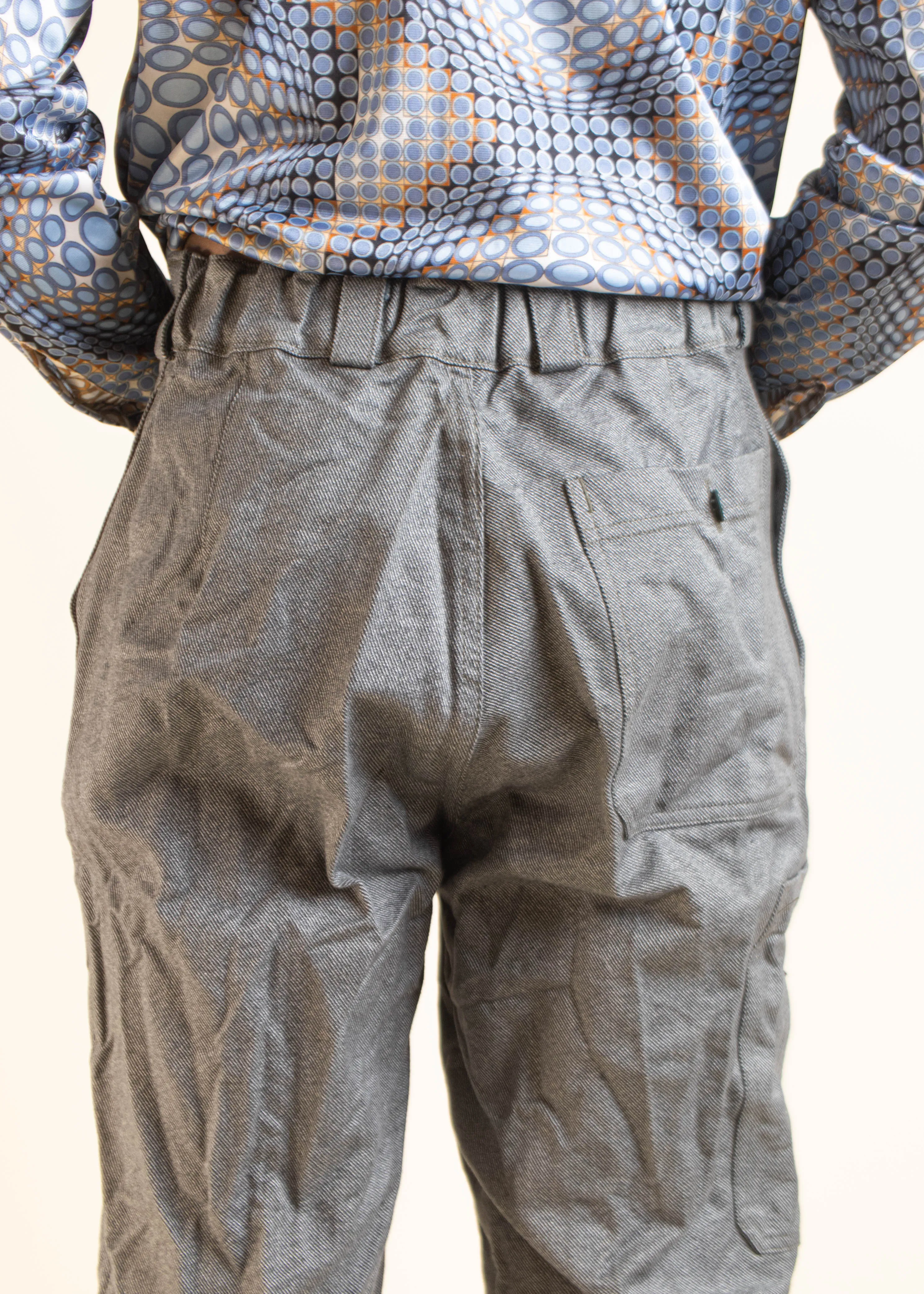 1980s Swiss Military Denim Work Pants Size Women's 30 Men's 32