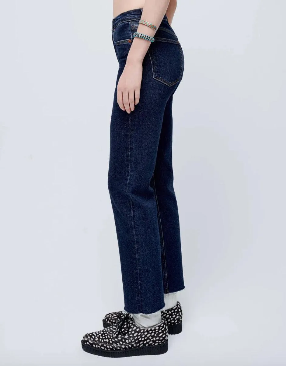 70s Stovepipe Dark Rinse Jeans