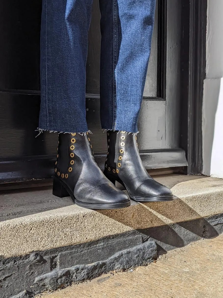 70s Stovepipe Dark Rinse Jeans