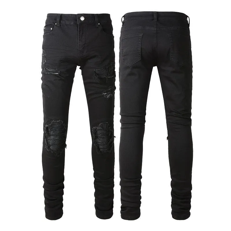 Amiri Jeans Hole & Patch Slim Stretch #8520