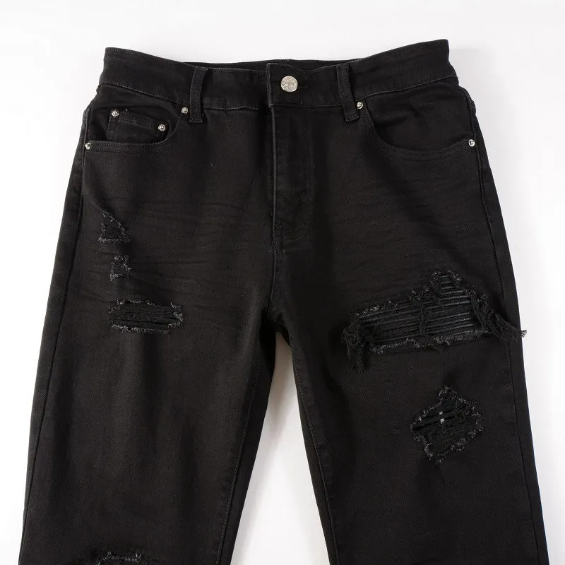 Amiri Jeans Hole & Patch Slim Stretch #8520