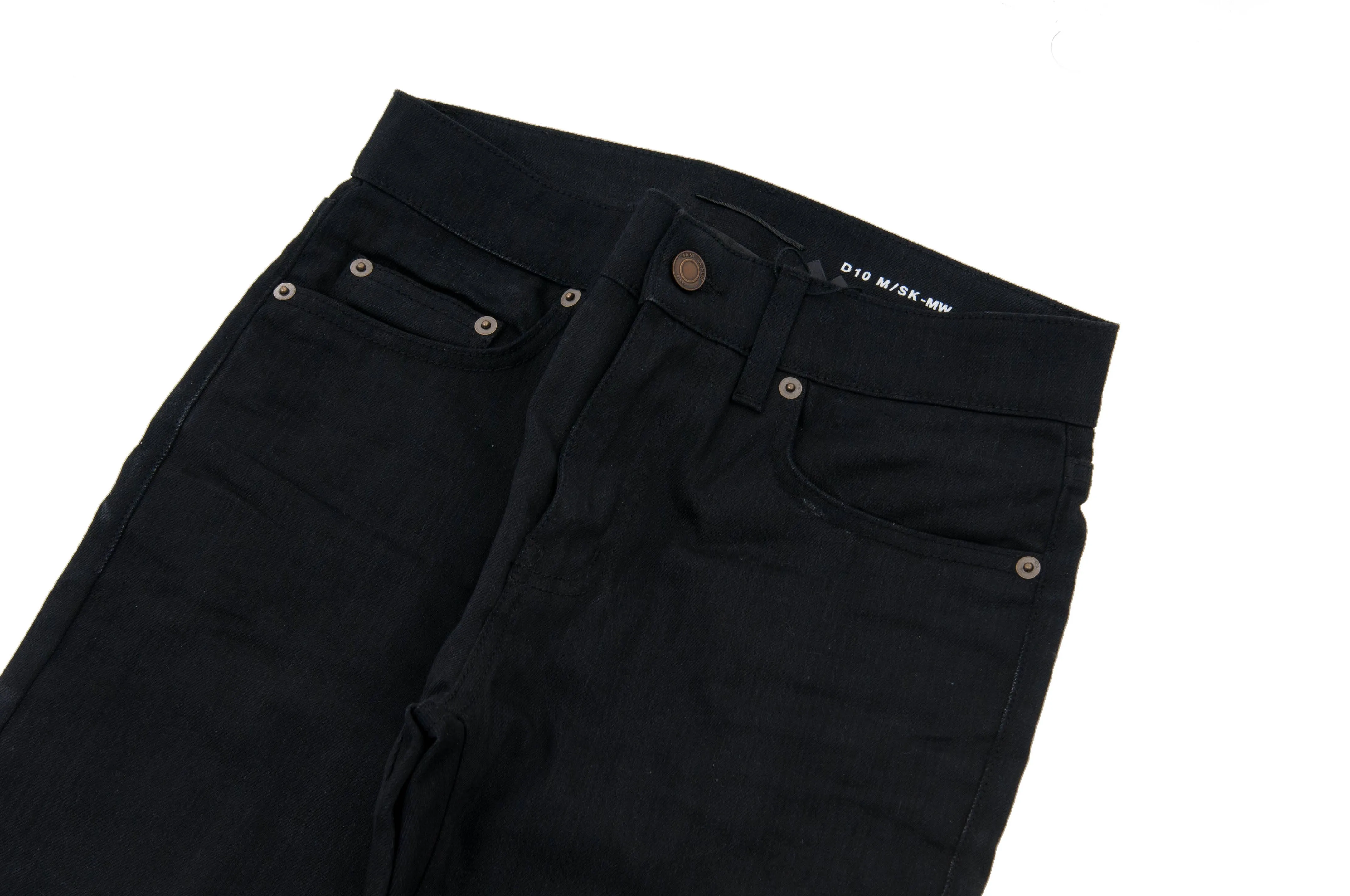 Black Raw Hem D10 Jeans