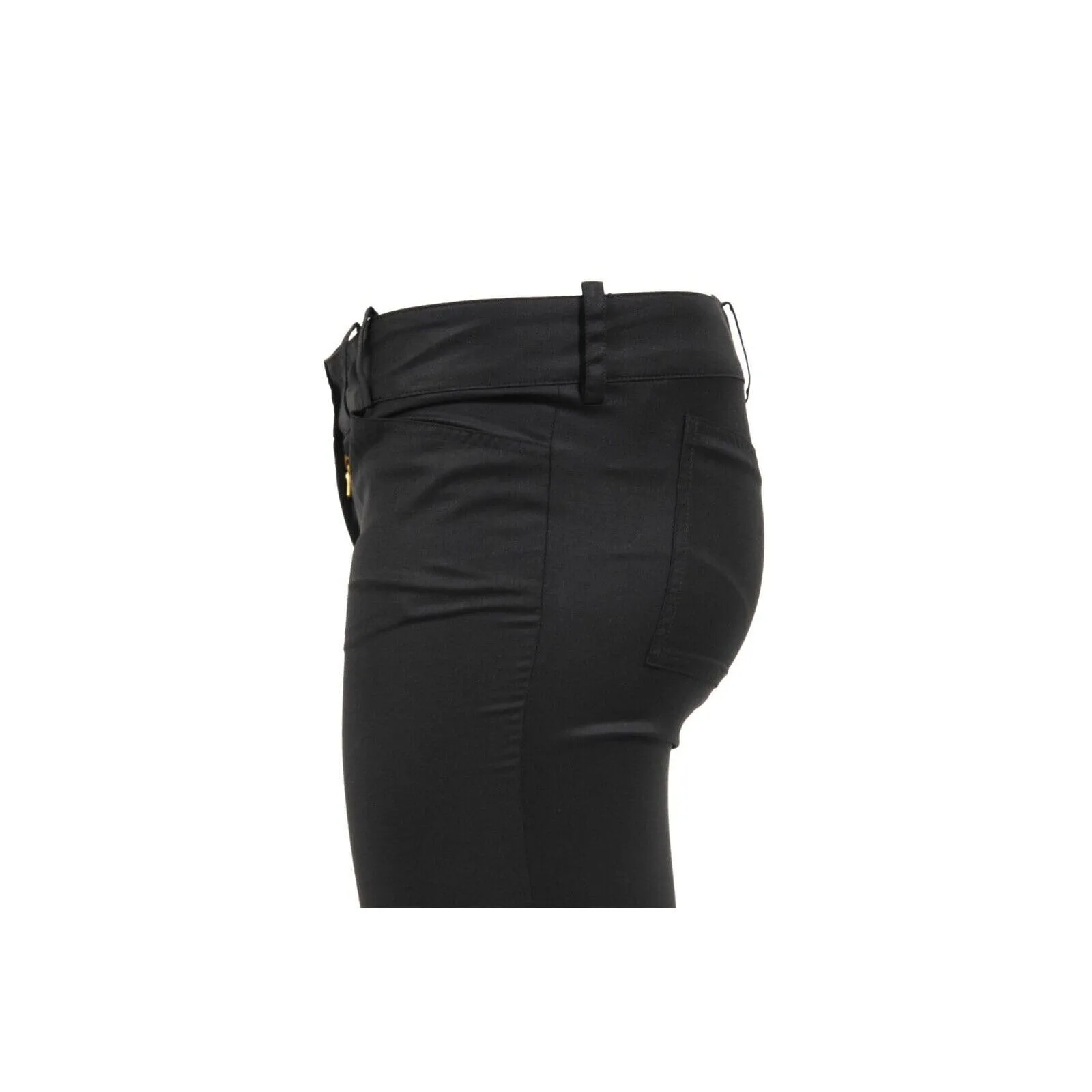 Black Wool Jeans Trousers