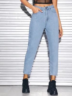Blue Light Wash Dual Pocket Jeans