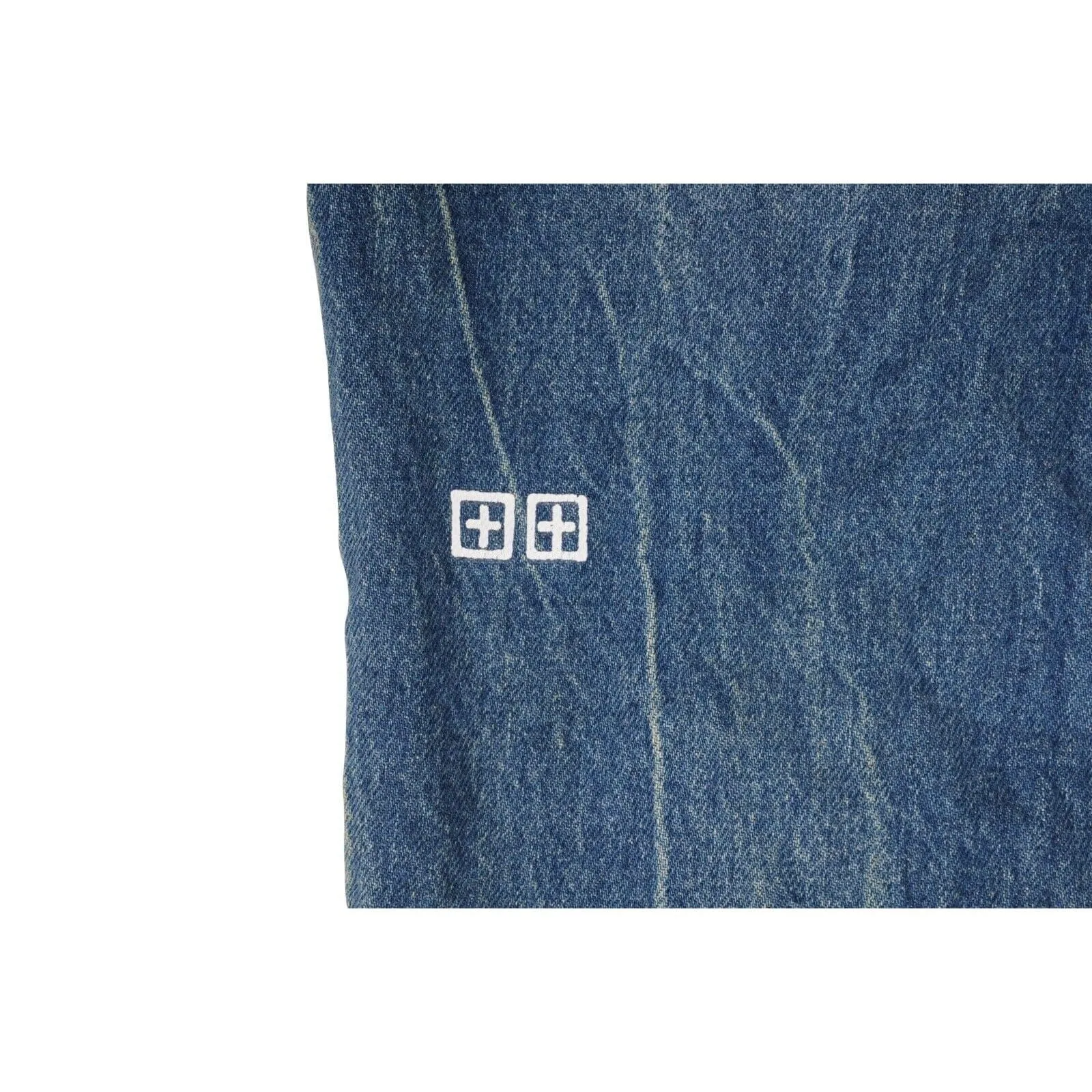 Blue Van Winkle High Rage Distressed Patch Skinny Denim