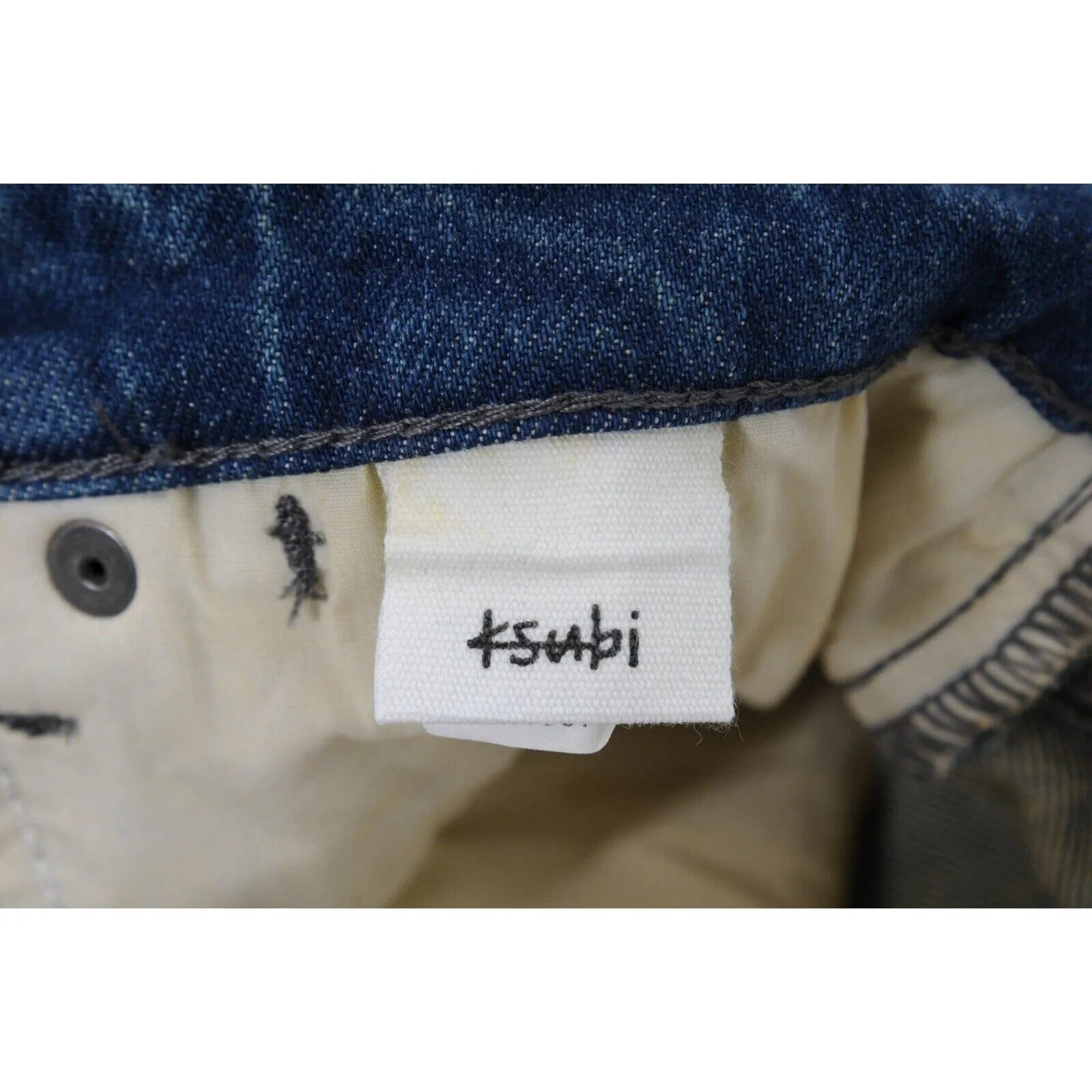 Blue Van Winkle High Rage Distressed Patch Skinny Denim