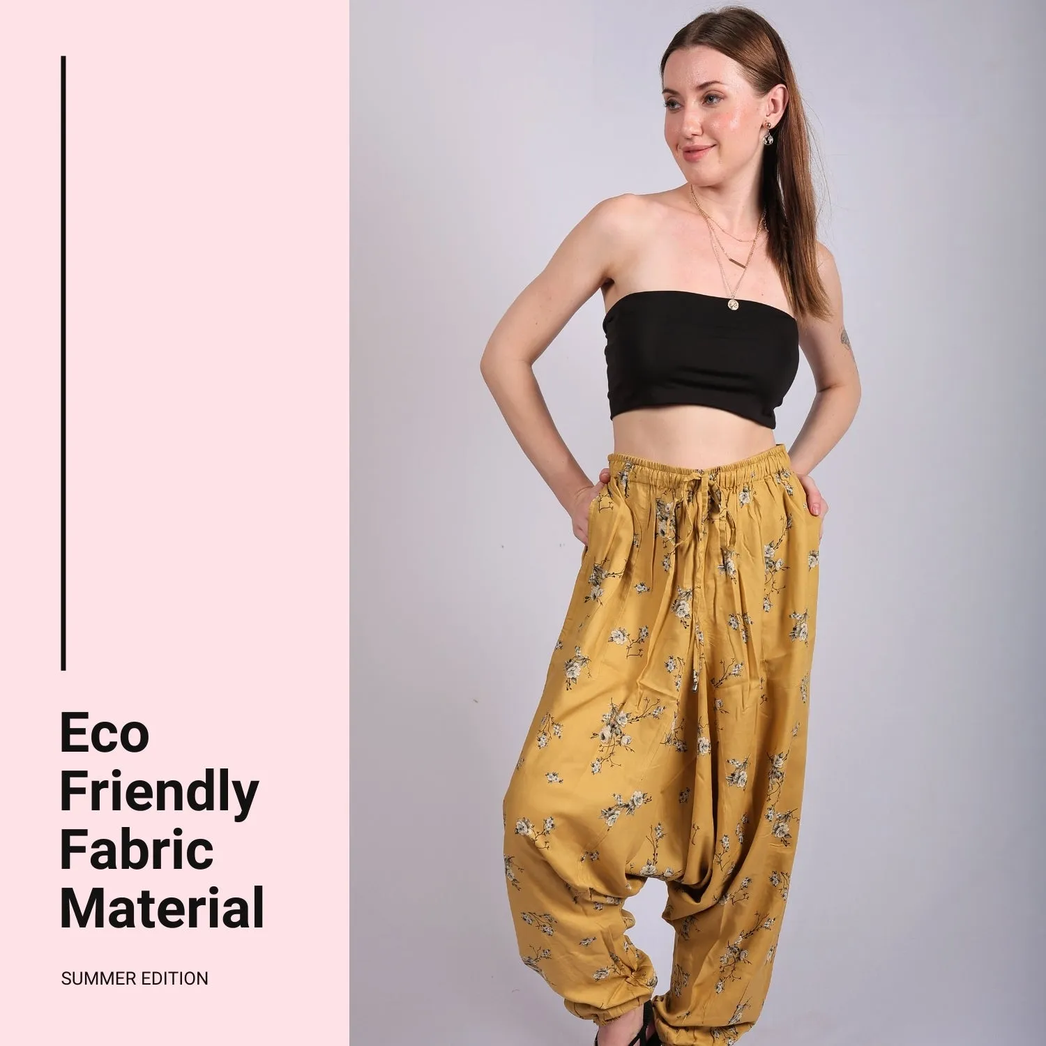 Boho Harem Pants for Women - Yoga Pants with Pockets