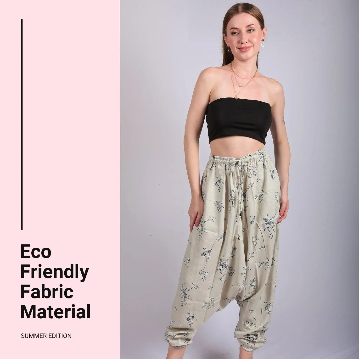 Boho Harem Pants for Women - Yoga Pants with Pockets