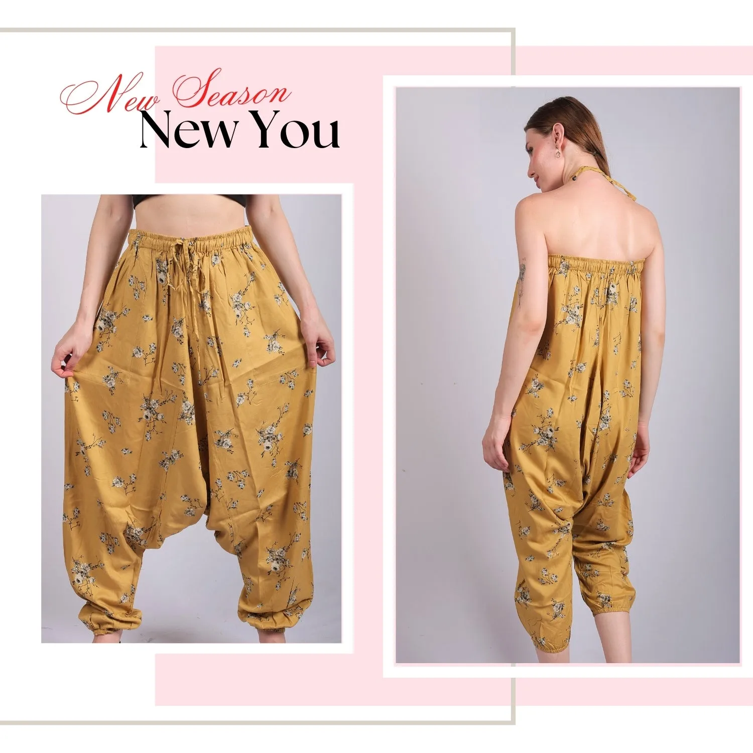 Boho Harem Pants for Women - Yoga Pants with Pockets