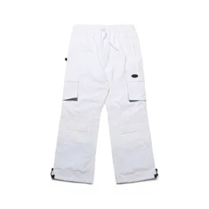 CARGO POCKET BOX TRACK PANTS WHITE