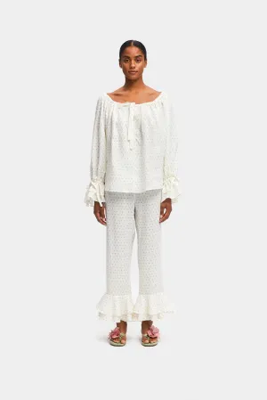 Cha-Cha Linen Lounge Set in Garden Rose