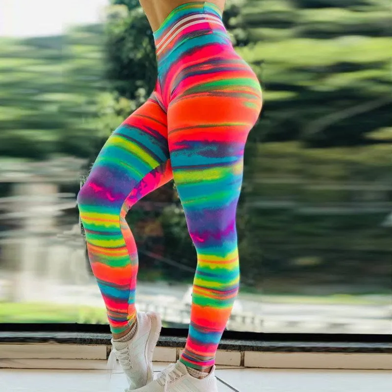 Colorful High Waist Yoga Pants