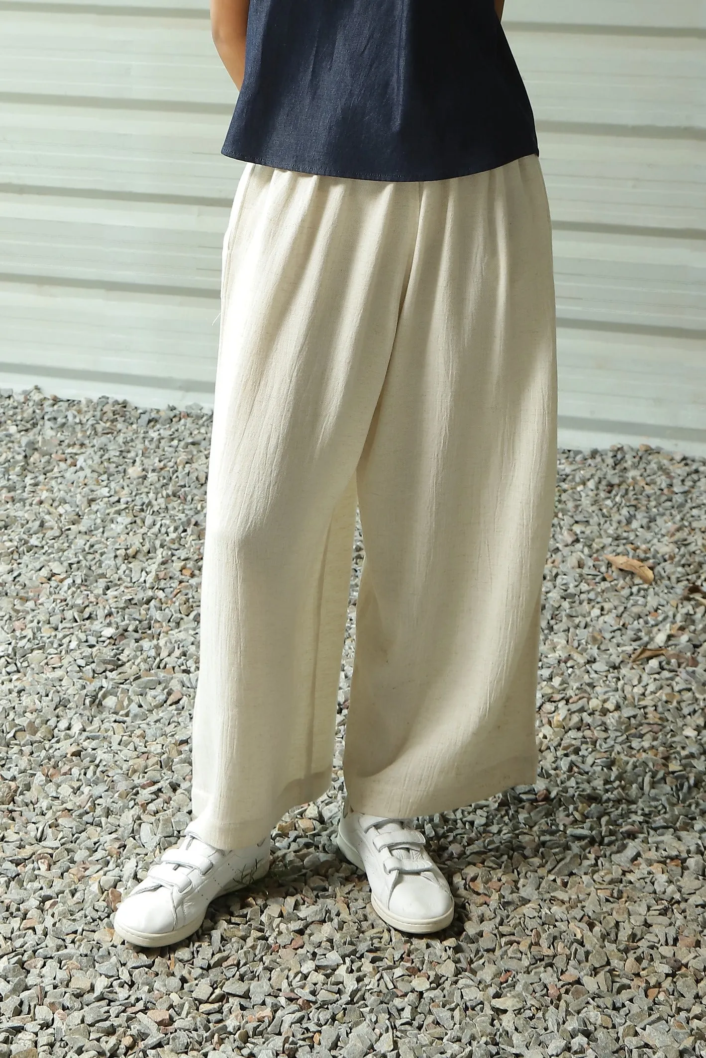 Crushed Flex Flared Pants