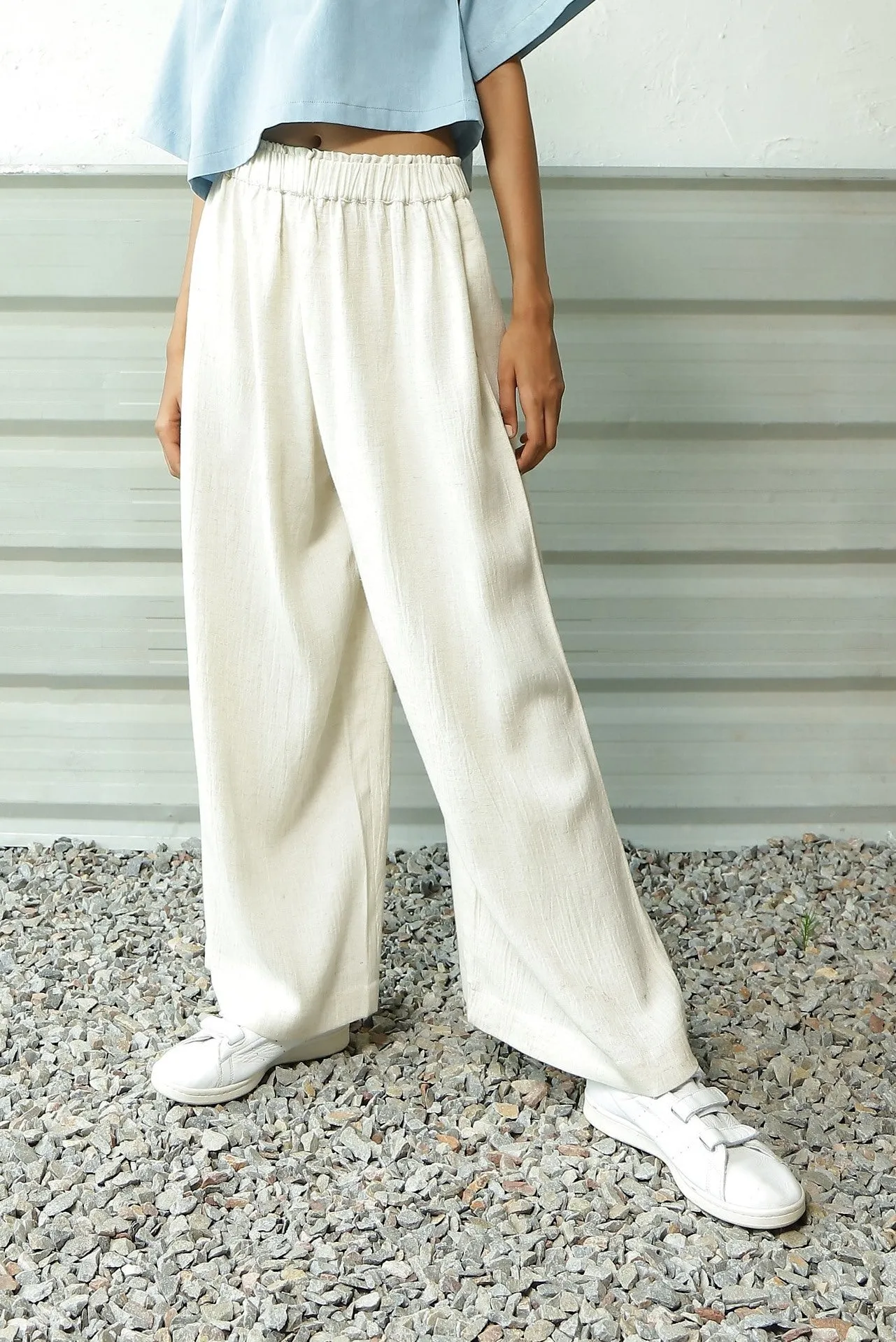 Crushed Flex Flared Pants