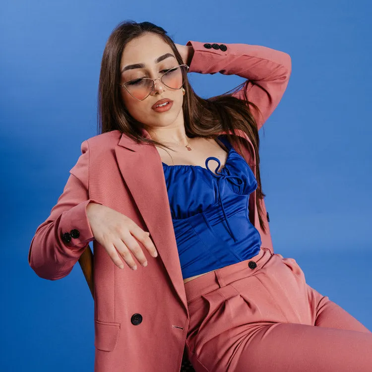 DARK PINK SUIT