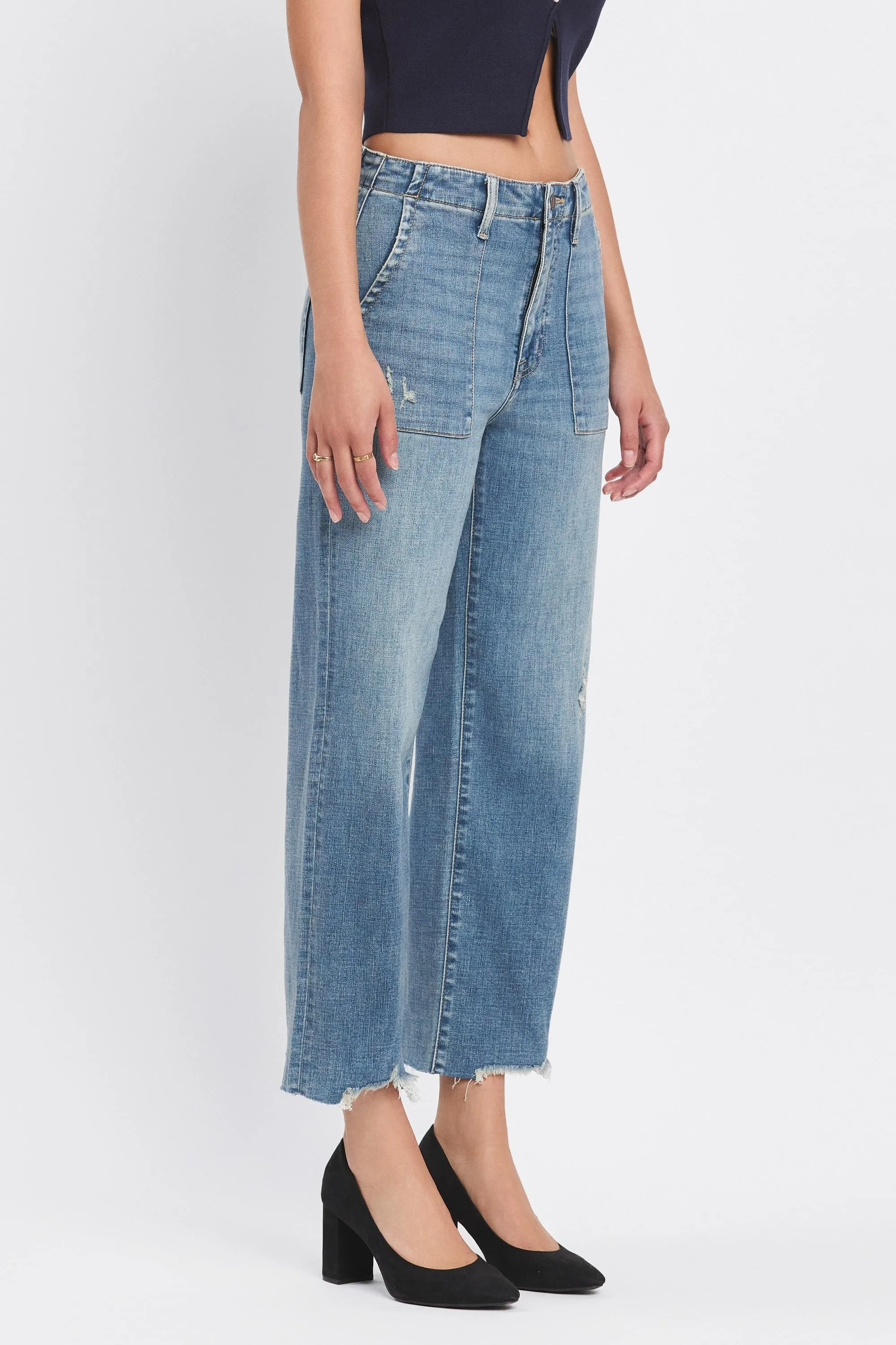 Dawn Utility Super High Rise Crop Jean