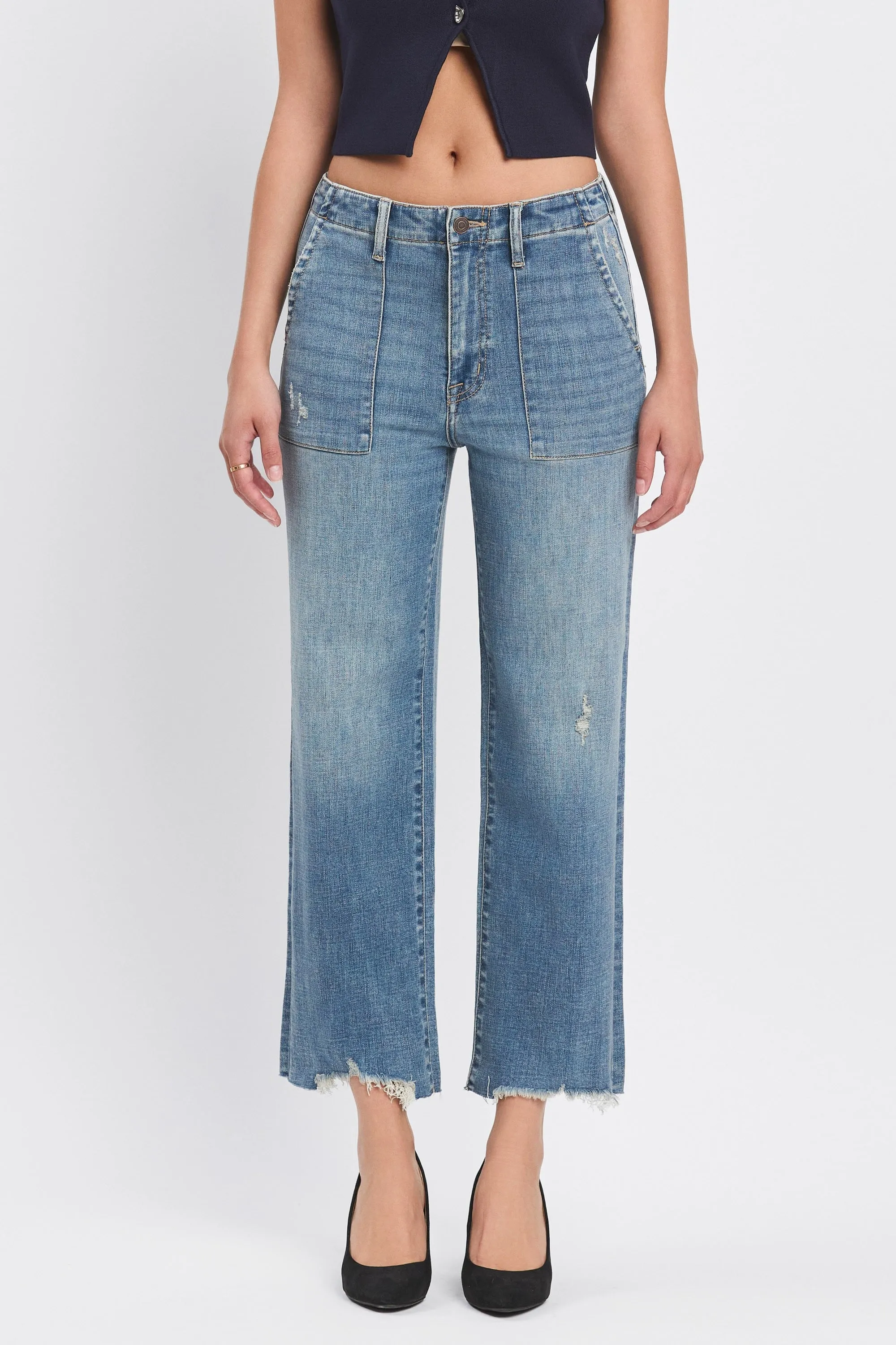 Dawn Utility Super High Rise Crop Jean