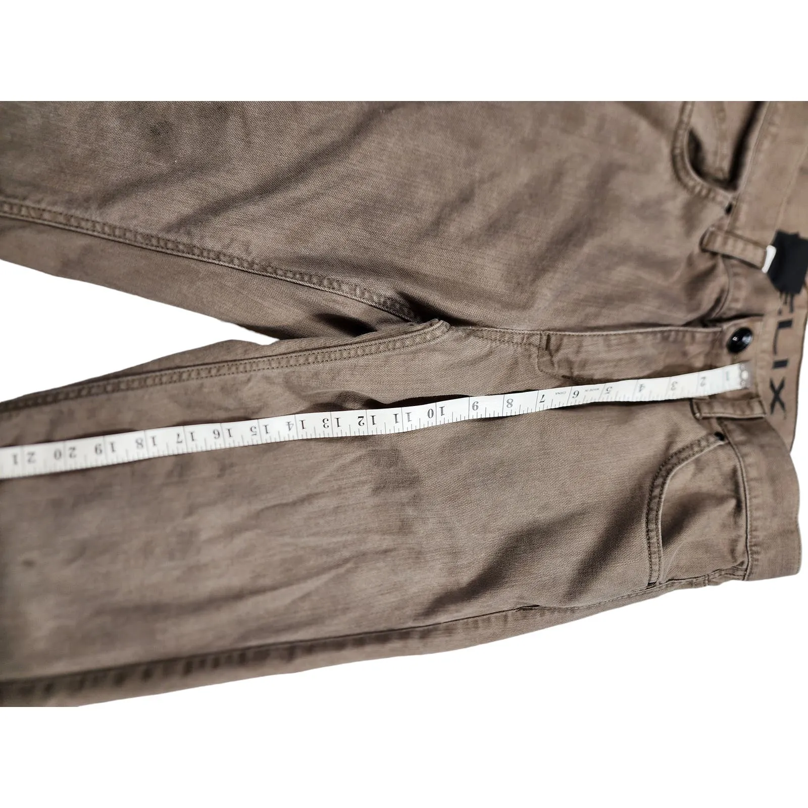 Helix Jeans Mens 32x30 Relaxed Straight N56 Casual Outdoors Belt Loops Brown