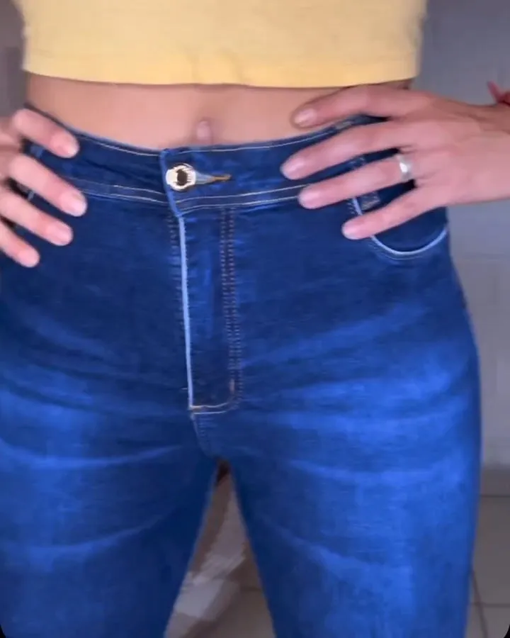Hochbund-Faja-Jeans mit integrierter Bauchformung