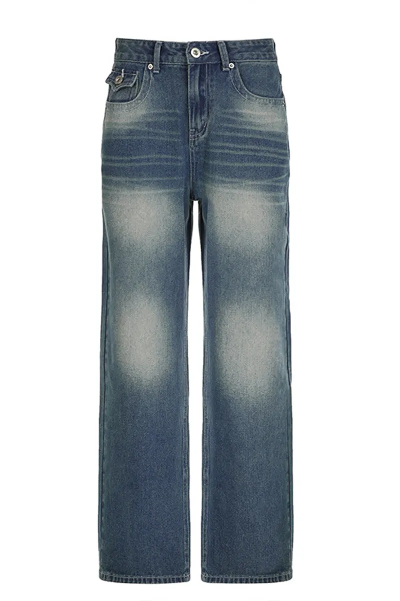 HPS1050 Vintage Vibe Denim Pants