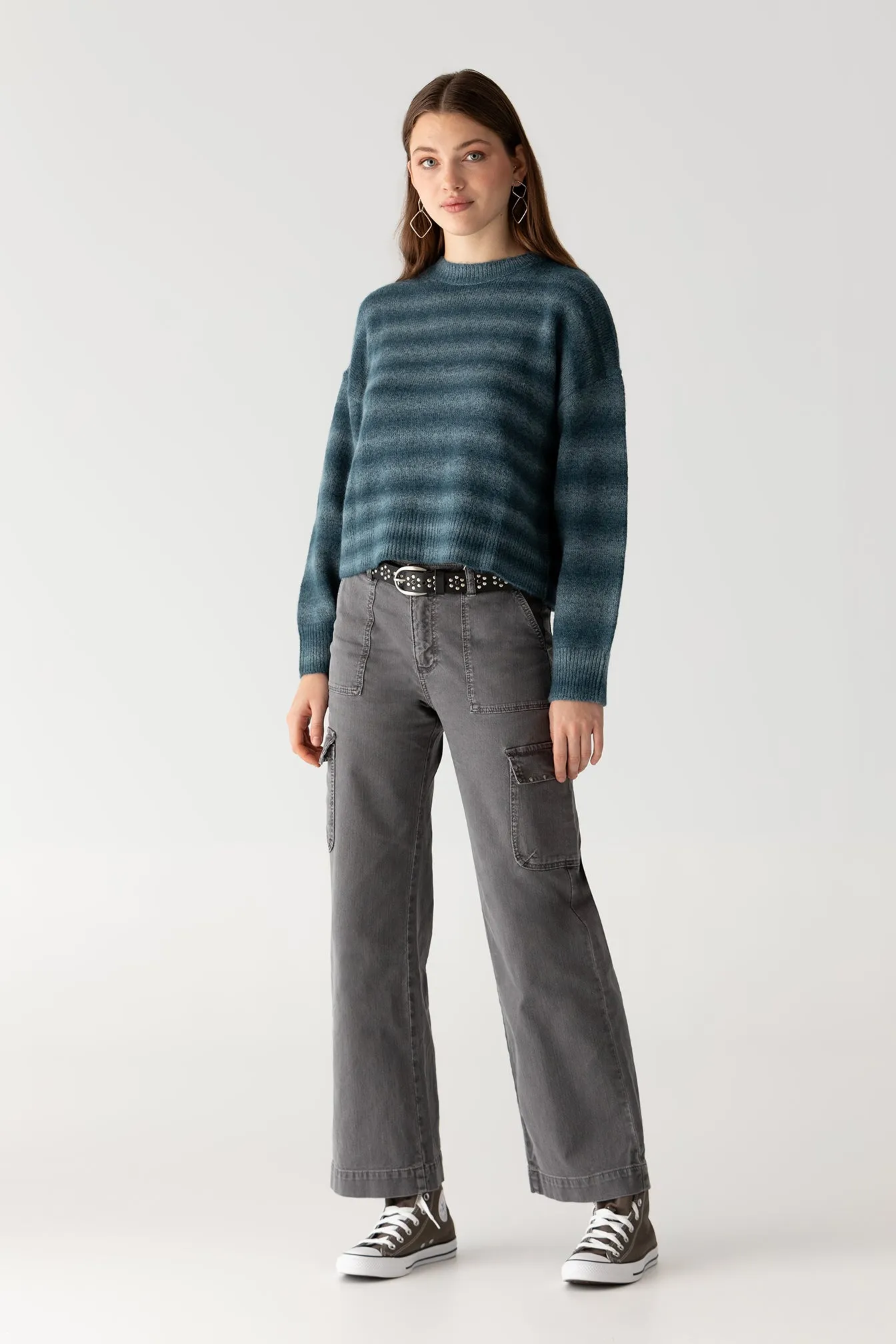 JEANS CULOTTE CARGO TACHAS