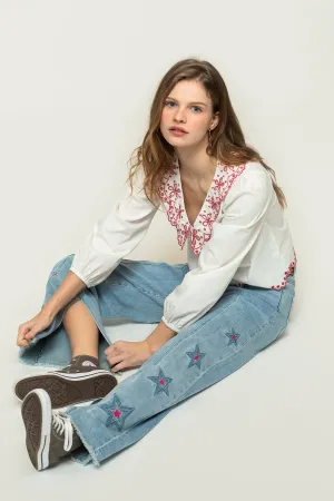 JEANS ESTRELLAS BICOLOR