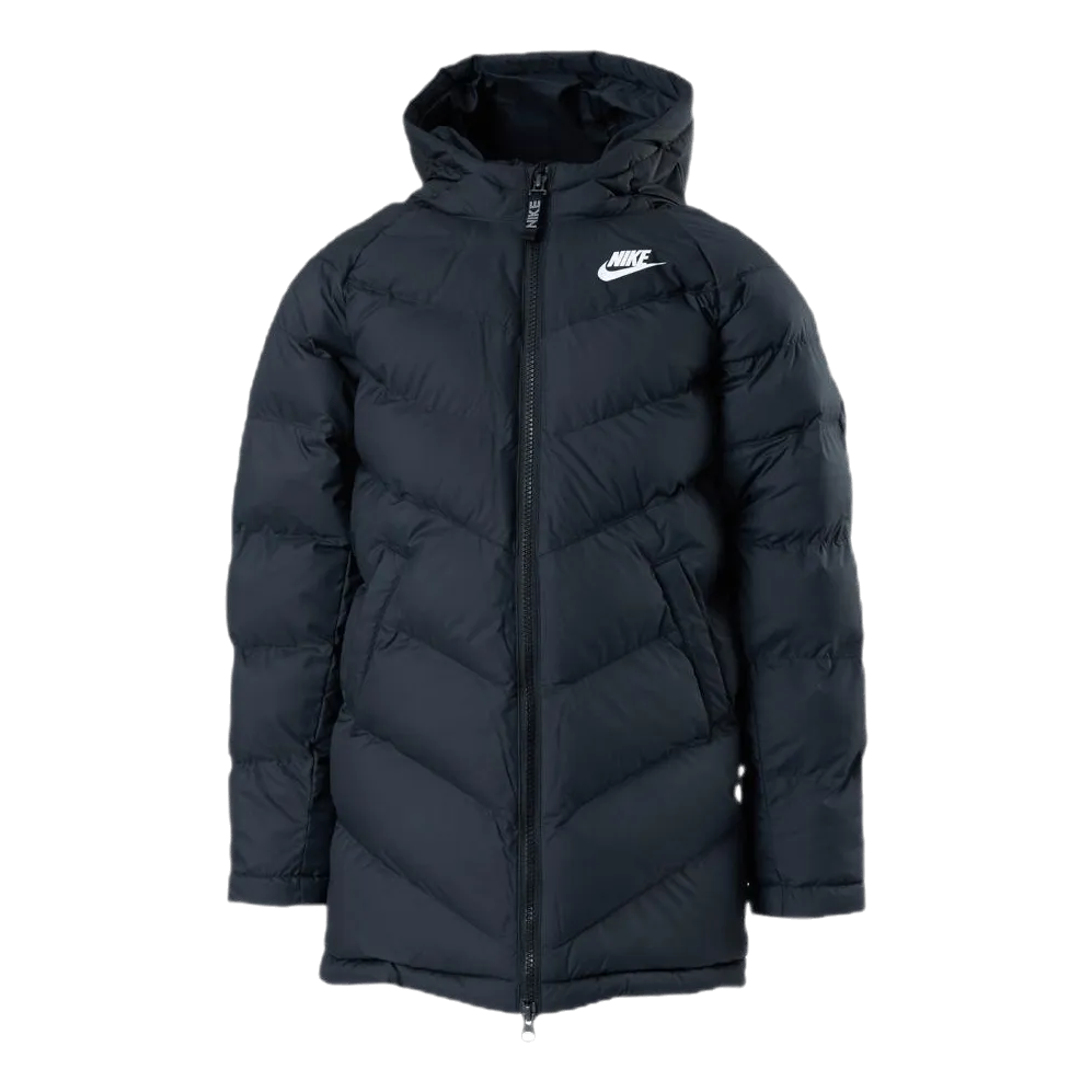 Jr Long Coach Jacket Black