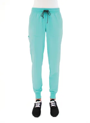 Knit Yoga Waistband Jogger pant XXS-3XL BY Maevn / Aruba Blue