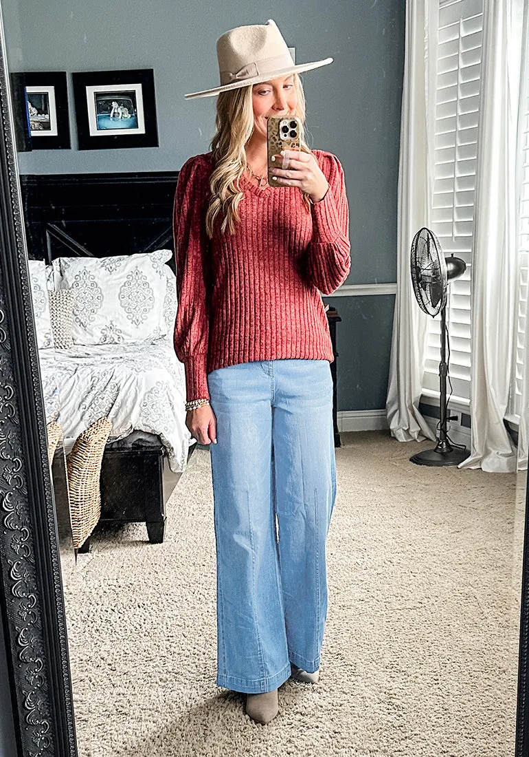 Lakeside Blue Women's Stretchy Pull On Jeans High Waisted Denim Pants