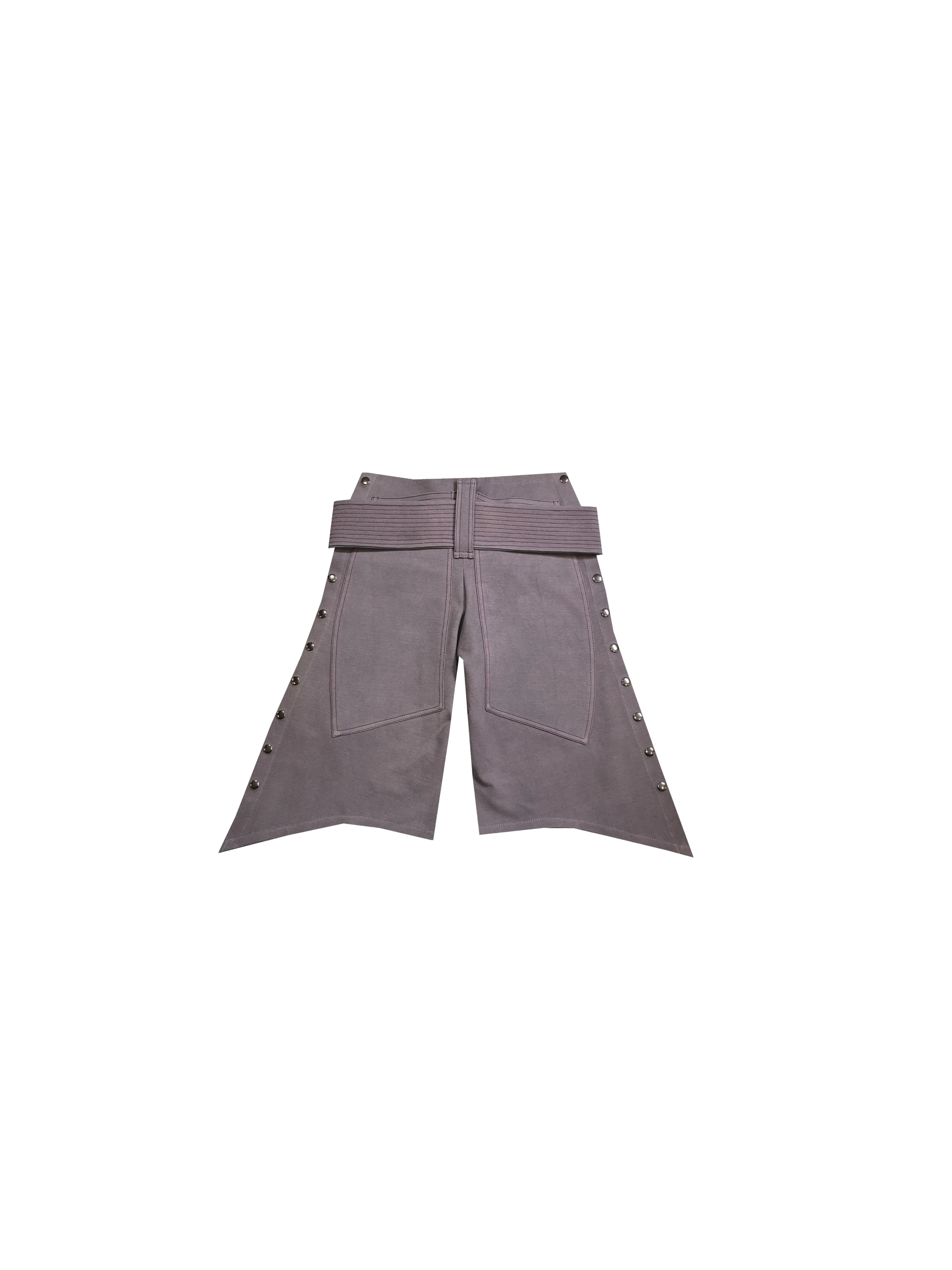 M14 FLARED BIKER SHORT GREY