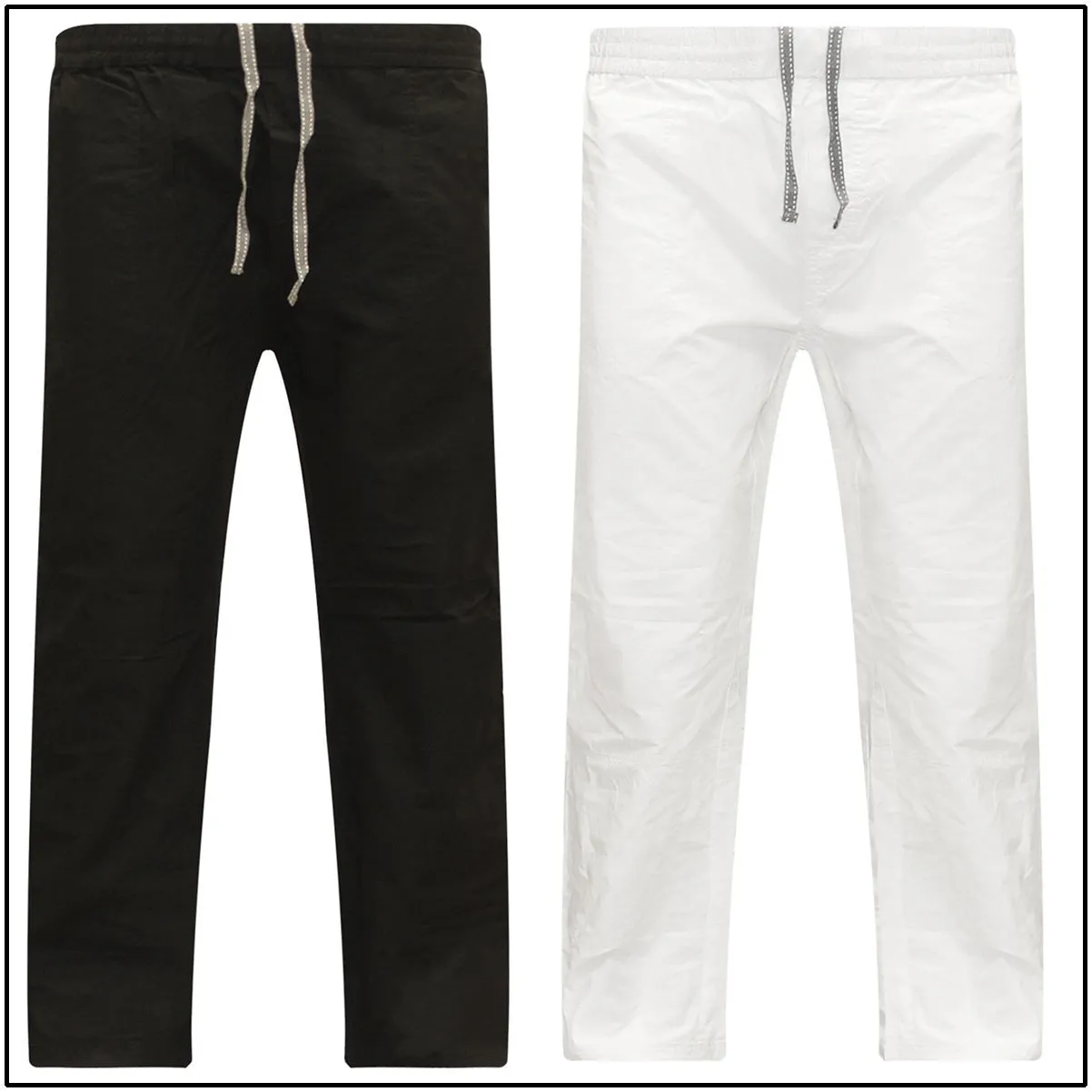 Men Loose Breathable Fitness Casual Long Lace Straight Dance Pants