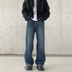 Men's Loose Straight Wide-leg Pants
