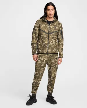 MENS NIKE TECH FLEECE FULL-ZIP WINDRUNNER WARMUP (NEUTRAL OLIVE/MEDIUM OLIVE)