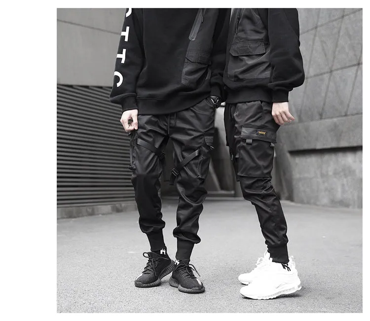 Men's Simple Solid Color Tactical Waistband Cotton Pants
