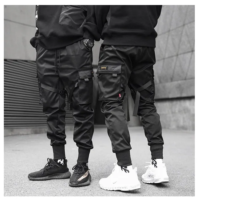 Men's Simple Solid Color Tactical Waistband Cotton Pants