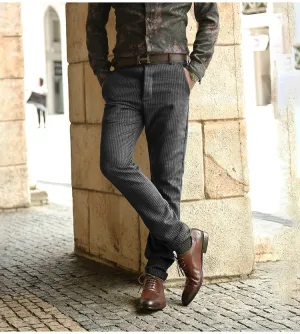 Men's Winter Corduroy Stripes  Business Pants