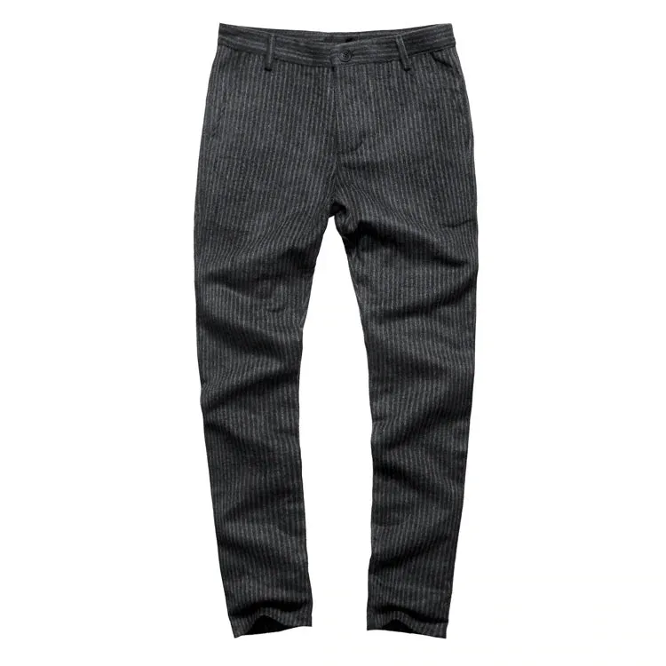 Men's Winter Corduroy Stripes  Business Pants
