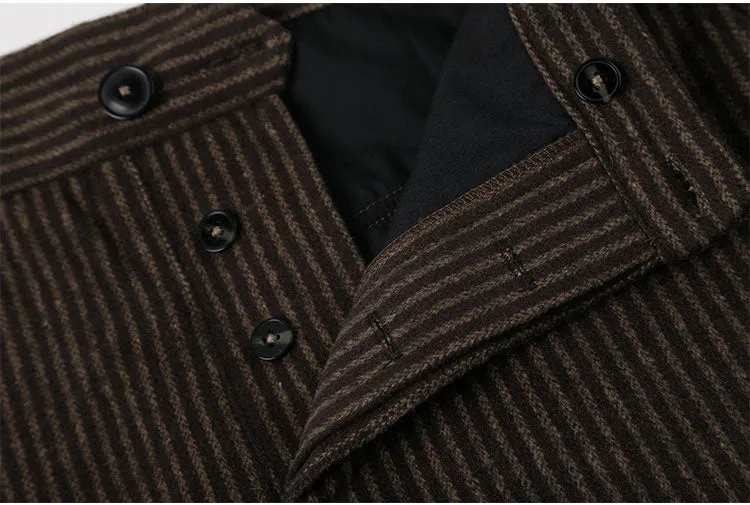 Men's Winter Corduroy Stripes  Business Pants