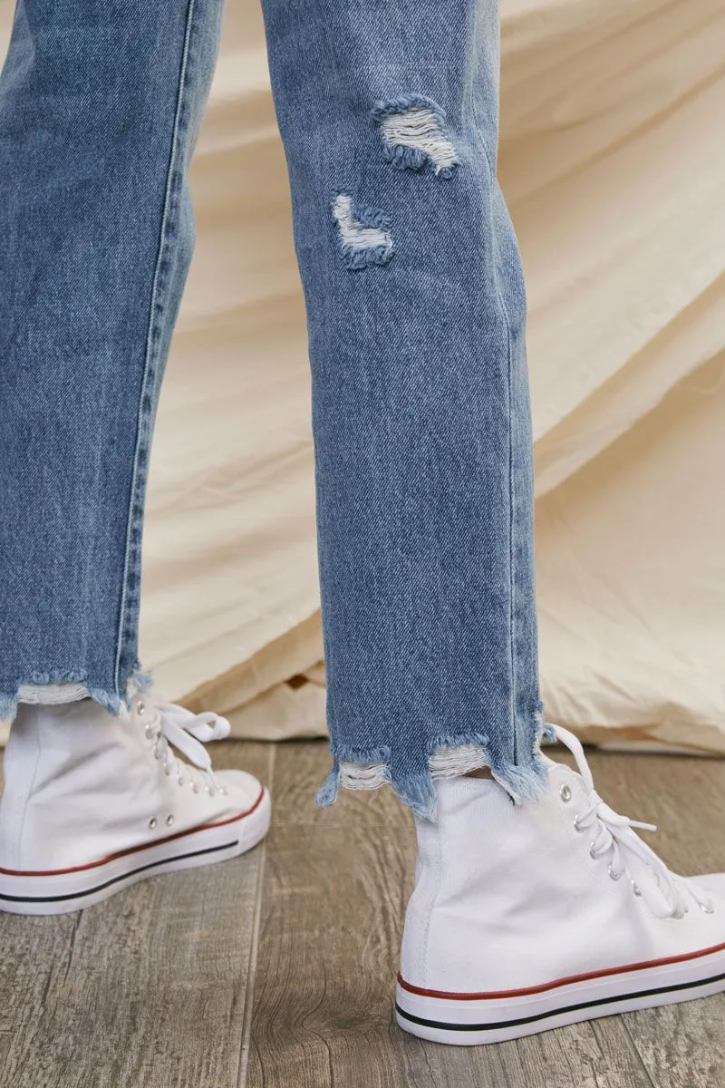 Michelle High Rise Slim Straight Jeans