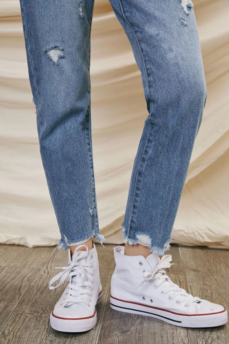 Michelle High Rise Slim Straight Jeans