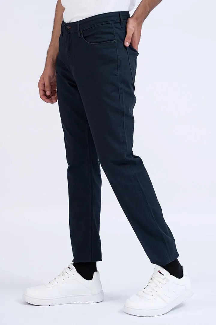 Navy 5 Pocket Slim Fit Pants