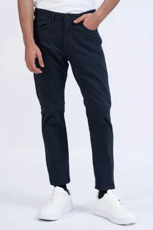 Navy 5 Pocket Slim Fit Pants