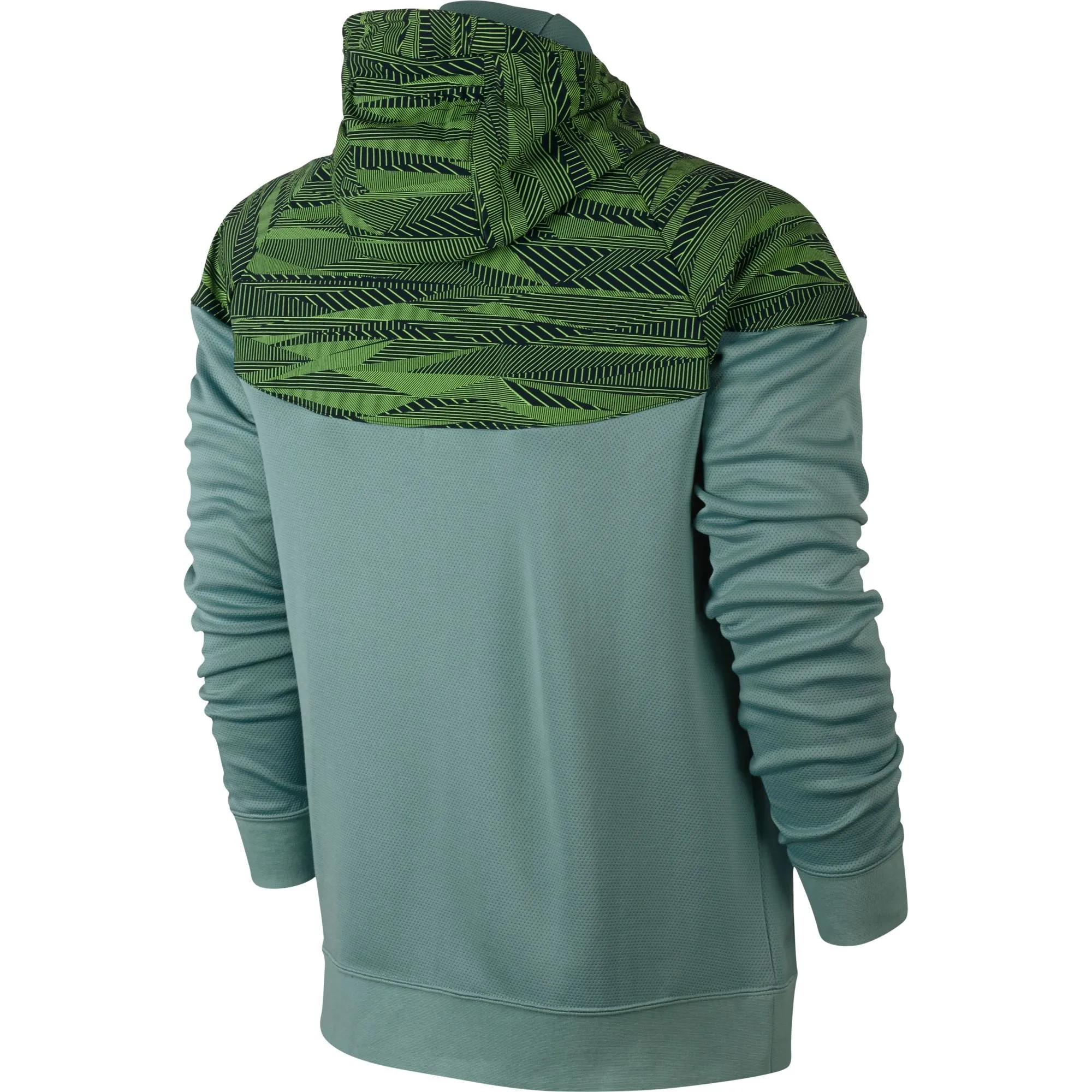 Nike Hybrid Fleece Windrunner Men's Hoodie Sage Green-Black