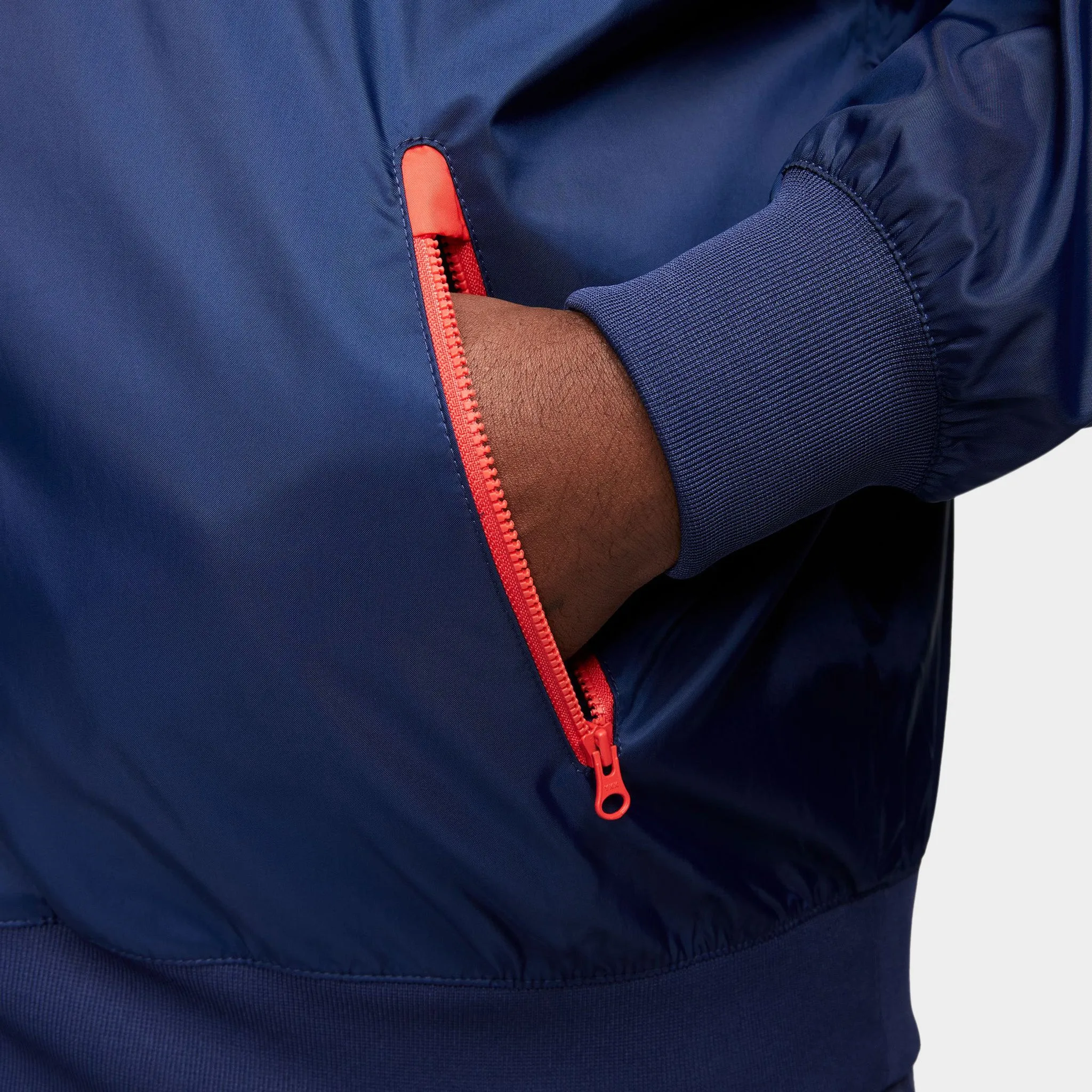 Nike Sportswear Windrunner Hooded Jacket Midnight Navy / Light Crimson - Midnight Navy