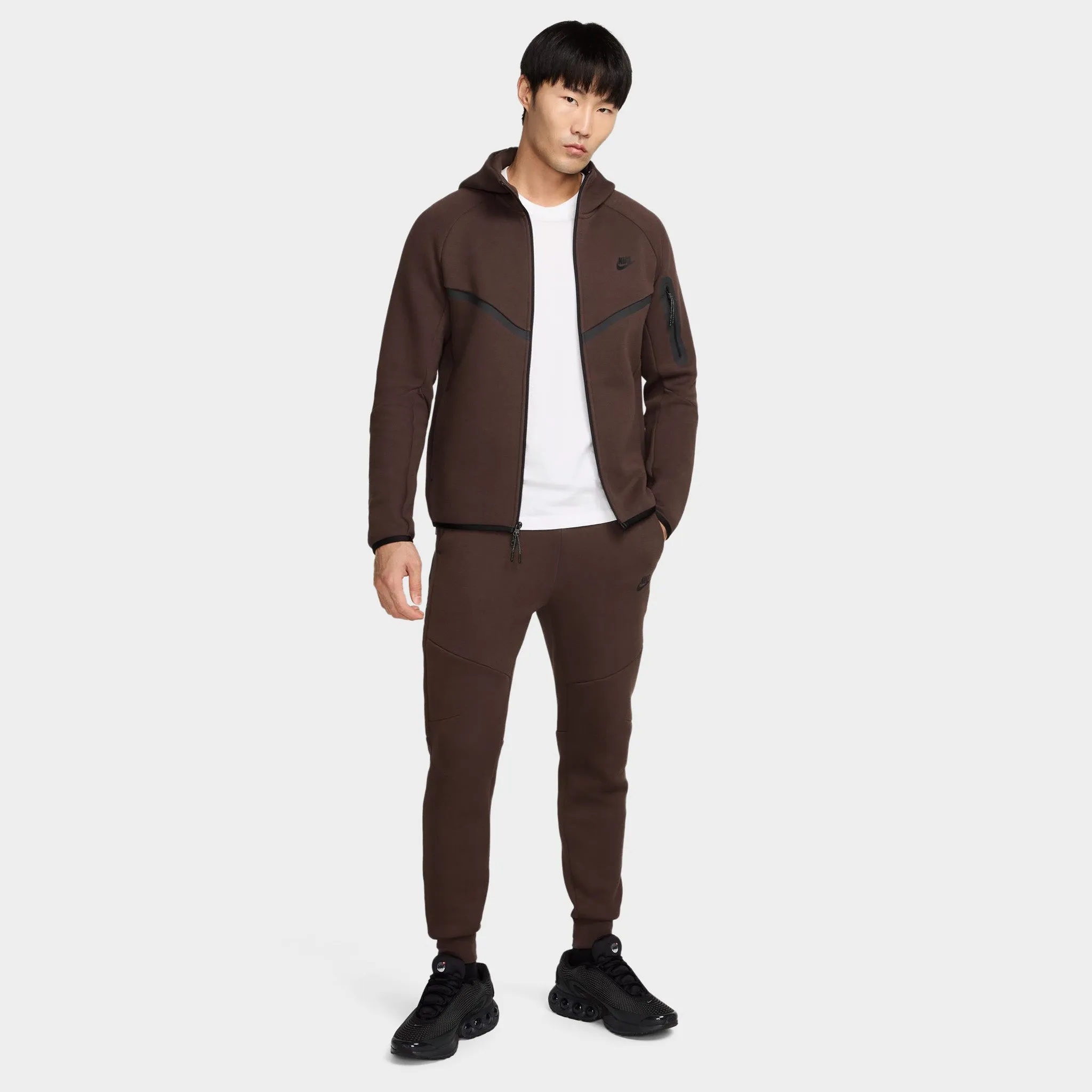 Nike Tech Fleece Full Zip Windrunner Baroque Brown / Black