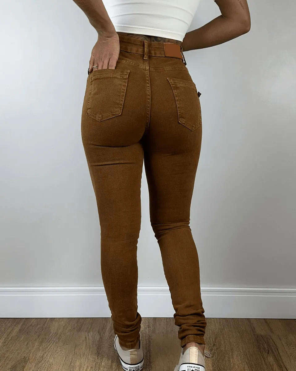 Peru-Skinny-Jeans mit hohem Bund
