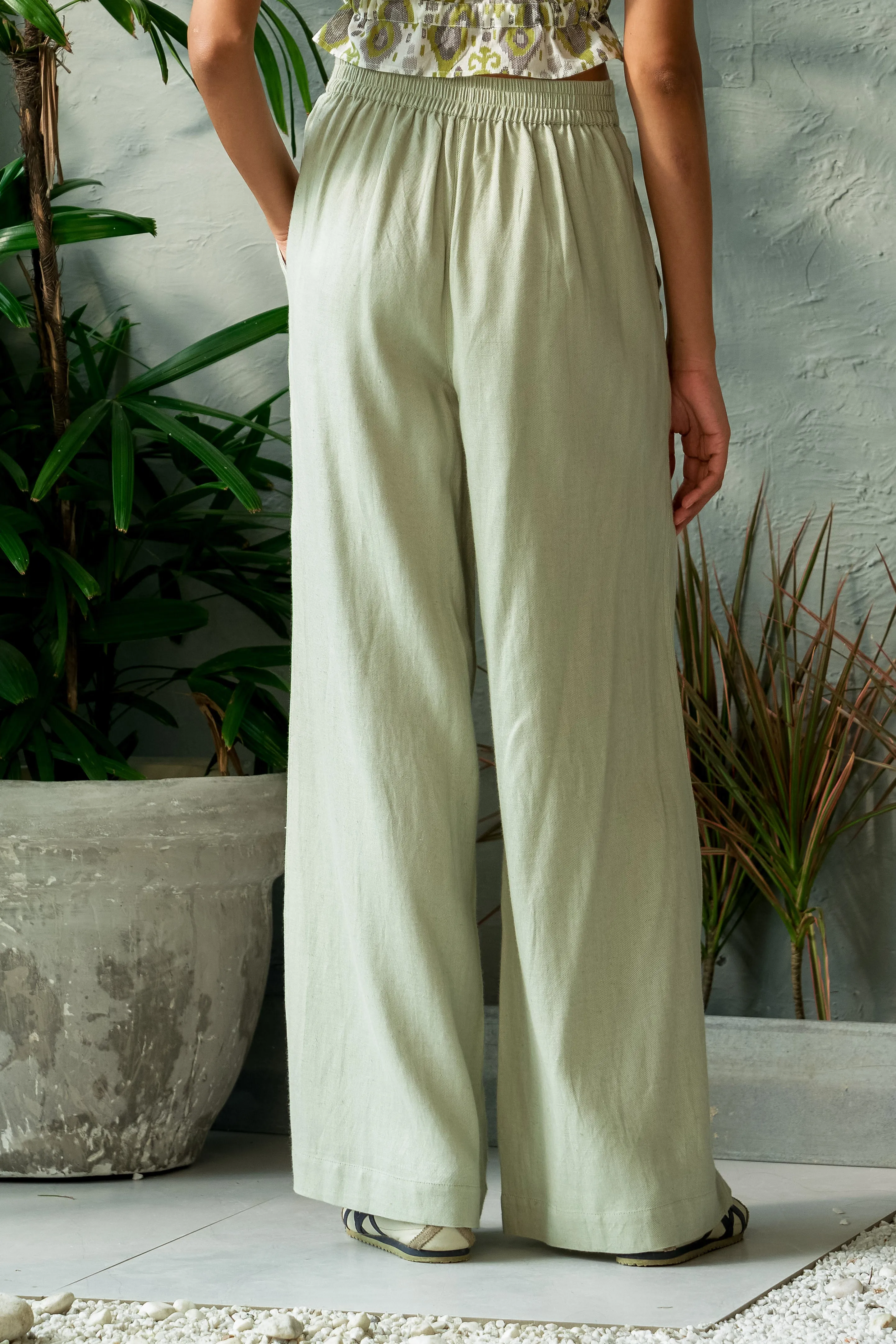 Pistachio Front Stitch Pants