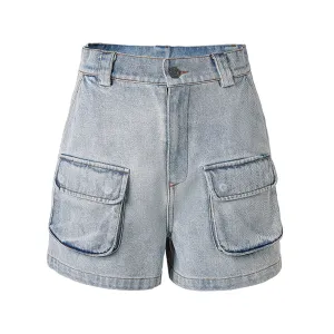 Pocket Denim Shorts